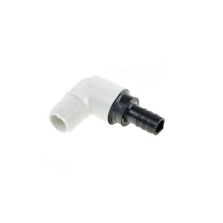 Barbed Adapter Elbow, Outlet 1/2in