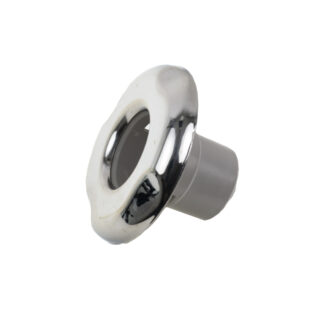 Mid Jet Face, Stainless Steel Escutcheon, Warm Gray