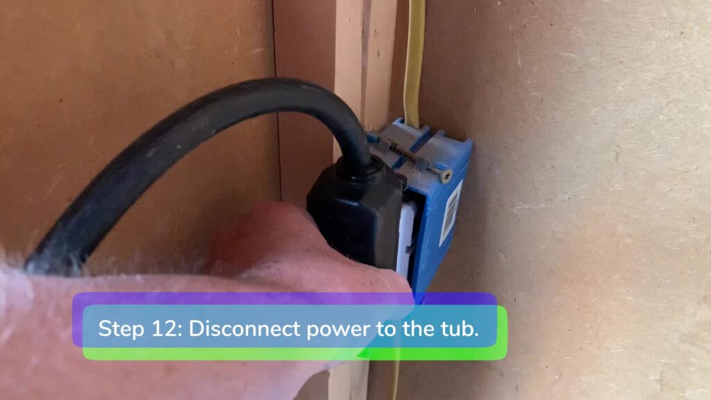 Step 12. Disconnect Power-