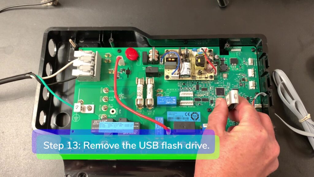 Step 13. Remove the USB flash drive-