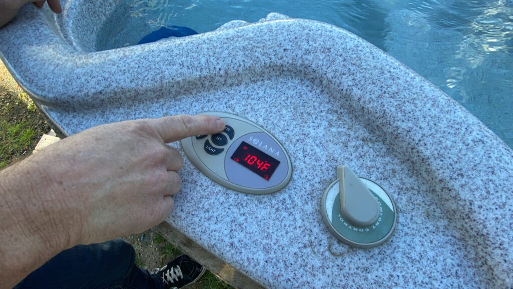 test hot tub heater 