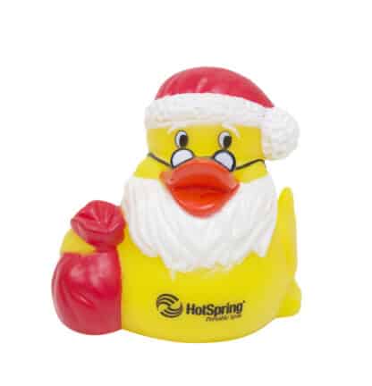 Hot Spring Spa Santa Christmas Duck