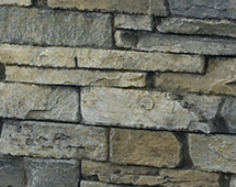 Full Surround Stone Siding Back, Side, Front in Gray color