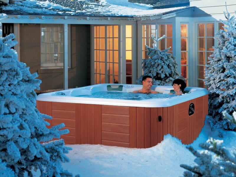 two people in hot tub
